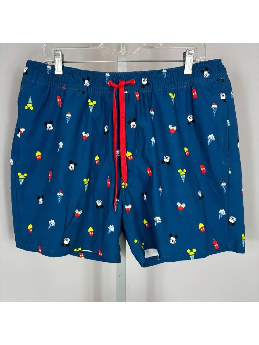 DISNEY Swim Trunks Mickey Mouse Ice Cream Mesh Liner